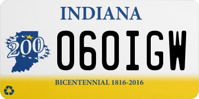 IN license plate 060IGW
