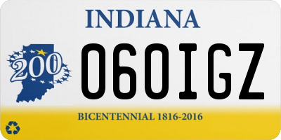 IN license plate 060IGZ