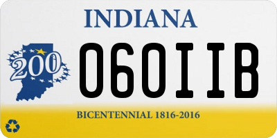 IN license plate 060IIB