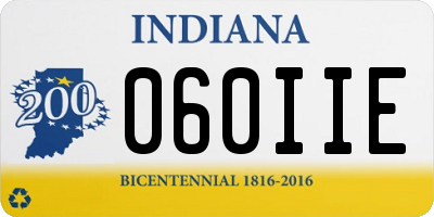 IN license plate 060IIE