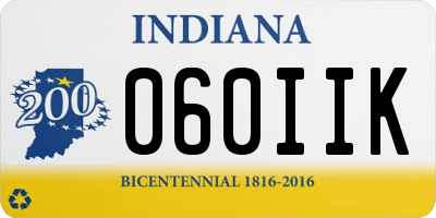 IN license plate 060IIK