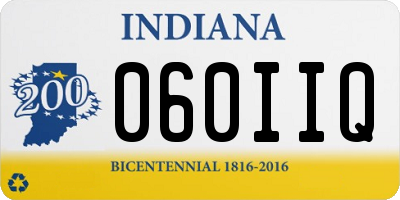 IN license plate 060IIQ