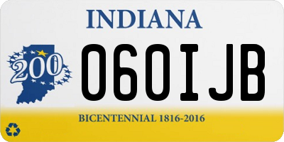 IN license plate 060IJB