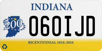 IN license plate 060IJD