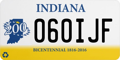 IN license plate 060IJF