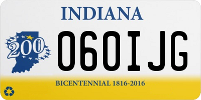IN license plate 060IJG