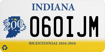 IN license plate 060IJM