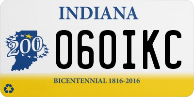 IN license plate 060IKC
