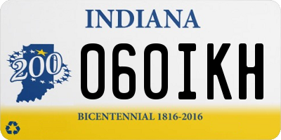 IN license plate 060IKH