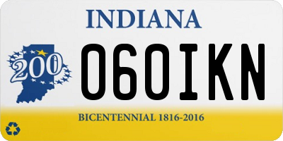 IN license plate 060IKN