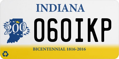 IN license plate 060IKP