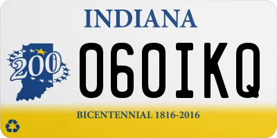 IN license plate 060IKQ