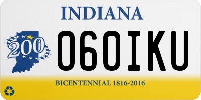 IN license plate 060IKU