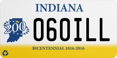 IN license plate 060ILL