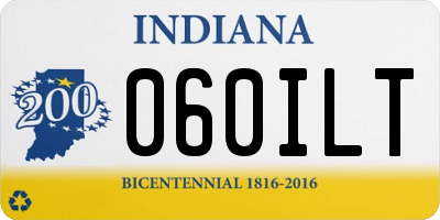 IN license plate 060ILT