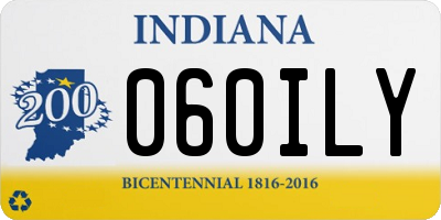 IN license plate 060ILY