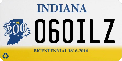 IN license plate 060ILZ