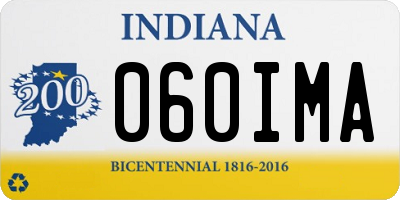 IN license plate 060IMA