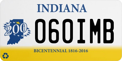 IN license plate 060IMB