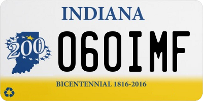 IN license plate 060IMF