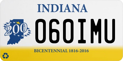 IN license plate 060IMU