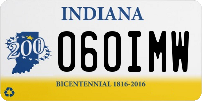 IN license plate 060IMW