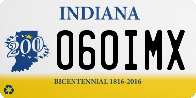 IN license plate 060IMX