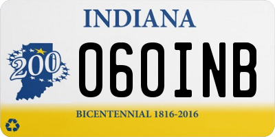 IN license plate 060INB