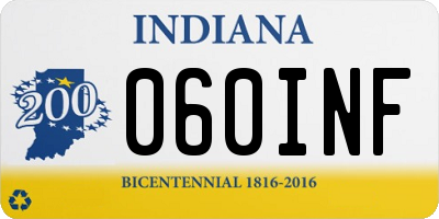 IN license plate 060INF