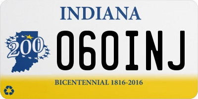 IN license plate 060INJ