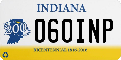 IN license plate 060INP