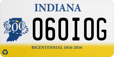 IN license plate 060IOG