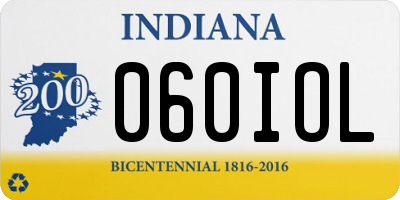 IN license plate 060IOL