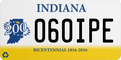 IN license plate 060IPE