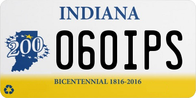 IN license plate 060IPS