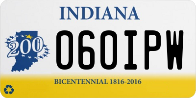 IN license plate 060IPW