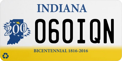 IN license plate 060IQN