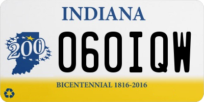 IN license plate 060IQW
