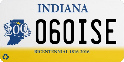 IN license plate 060ISE
