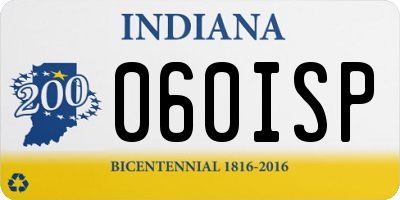 IN license plate 060ISP