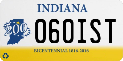 IN license plate 060IST
