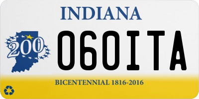 IN license plate 060ITA
