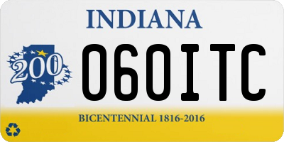 IN license plate 060ITC