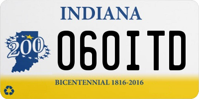 IN license plate 060ITD