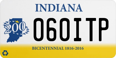 IN license plate 060ITP