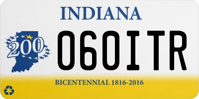 IN license plate 060ITR