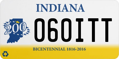 IN license plate 060ITT