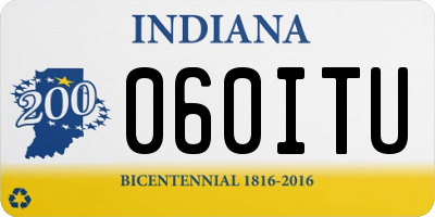IN license plate 060ITU