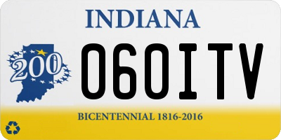 IN license plate 060ITV