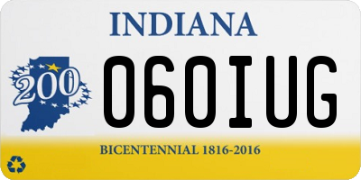 IN license plate 060IUG